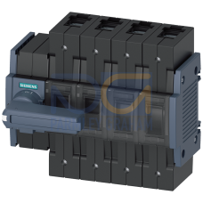 Switch disconnector 80 A, Size 2, 4-pole Front operating mechanism left Complete unit with direct operating mechanism gray Box terminal