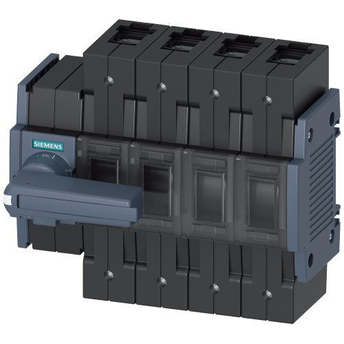 Switch disconnector 80 A, Size 2, 4-pole Front operating mechanism left Complete unit with direct operating mechanism gray Box terminal