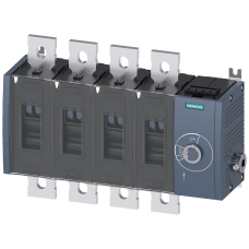 Switch disconnector 630 A, Size 4, 4-pole Side operating mechanism right Basic unit without handle f