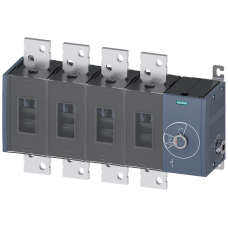 Switch disconnector 1000 A, Size 5, 4-pole Side operating mechanism right Basic unit without handle flat terminal