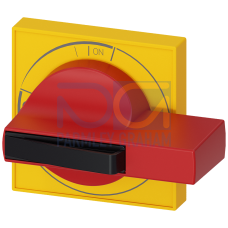 Size 2 Door-Coupling Handle Handle Red/Yellow W/O Shaft and Coupling Driver Lockable in Off