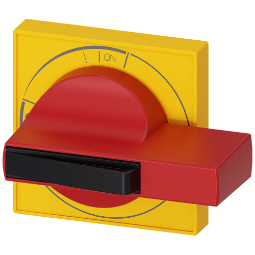 Size 2 Door-Coupling Handle Handle Red/Yellow W/O Shaft and Coupling Driver Lockable in Off