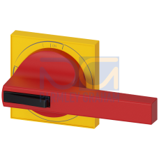 Size 4 Door-Coupling Handle Handle Red/Yellow W/O Shaft and Coupling Driver Lockable in Off