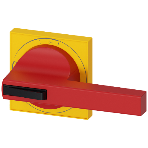 Size 4 Door-Coupling Handle Handle Red/Yellow W/O Shaft and Coupling Driver Lockable in Off