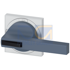 Size 4 Door-Coupling Handle Handle Grey W/O Shaft and Coupling Driver Lockable in Off