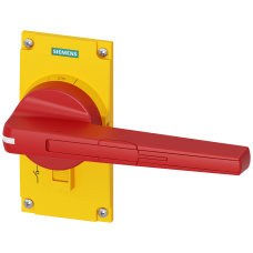 Size 5 Direct Handle Red/Yellow Standard Version Lockable in Off with up to 3 Padlocks