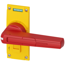 Size 4 Direct Handle Red/Yellow Standard Version Lockable in Off with up to 3 Padlocks