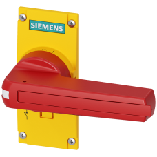 Size 3 Direct Handle Red/Yellow Standard Version Lockable in Off with up to 3 Padlocks