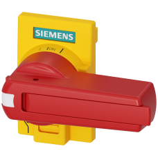 Size 1 Direct Handle Red/Yellow Standard Version Lockable in Off with up to 3 Padlocks