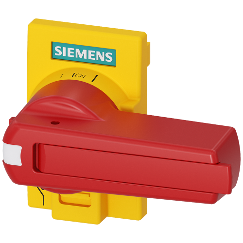 Size 1 Direct Handle Red/Yellow Standard Version Lockable in Off with up to 3 Padlocks