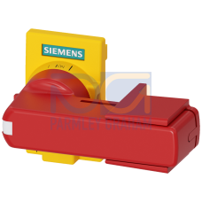 Accessory for 3KD size 2 Direct operating mechanism, red/yellow Flat version Can be locked in OFF position with one padlock