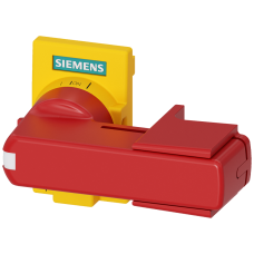 Accessory for 3KD size 2 Direct operating mechanism, red/yellow Flat version Can be locked in OFF position with one padlock