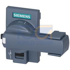 Accessory for 3KD size 1 Direct operating mechanism, gray Flat version Can be locked in OFF position with a padlock