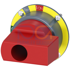 Supplementary handle for door-coupling rotary operating mechanism emergency stop accessory for: 3VA1 100/160.