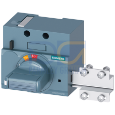 front mounted rotary operator standard with door interlock IEC IP30/40 accessory for: 3VA1 100/160
