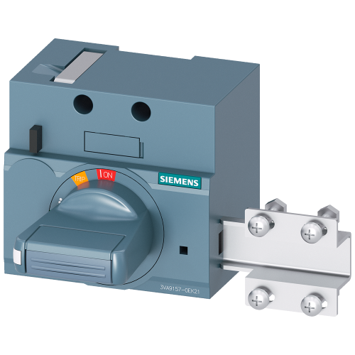 front mounted rotary operator standard with door interlock IEC IP30/40 accessory for: 3VA1 100/160