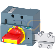 front mounted rotary operator emergency-off with door interlock IEC IP30/40 accessory for: 3VA1 100/