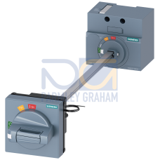 door mounted rotary operator standard IEC IP65 with door interlock 24V DC lighting kit accessory for