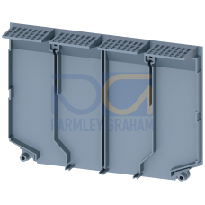 Rear insulating plate offset, 4-pole, 1 unit, accessories for: 3VA1 100/160.