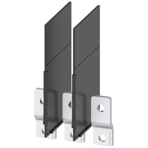 Front bus connectors extended, 3 units, accessories for: 3VA1 100/160.