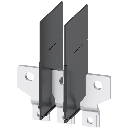 Front bus connectors offset, 3 units, accessories for: 3VA1 100/160.