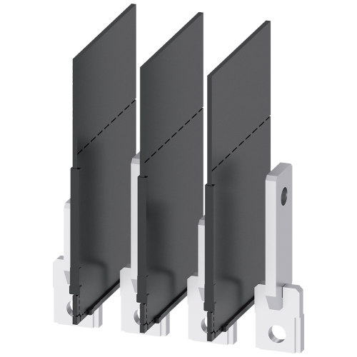 bus connector extended edgewise 4 units accessory for: 3VA1 100/160