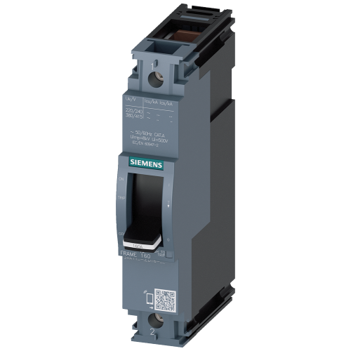 circuit breaker 3VA1 IEC frame 160 breaking capacity class S Icu=36kA @ 240V 1-pole, line protection