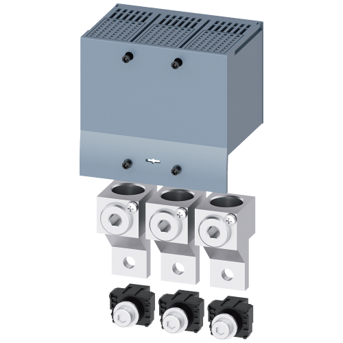 Circular conductor terminal large, with control wire voltage tap, 3 units, accessory