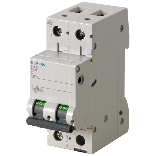 Miniature circuit breaker 400 V 6 kA, 2-pole, B, 6 A