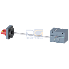 Side wall-mounted rotary operator emergency stop IEC IP65 accessory for: 3VA1250.