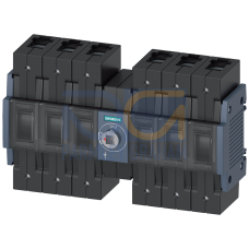 Switch disconnector 125 A, Size 2, 6-pole DC Front operating mechanism center Basic unit without handle Box terminal