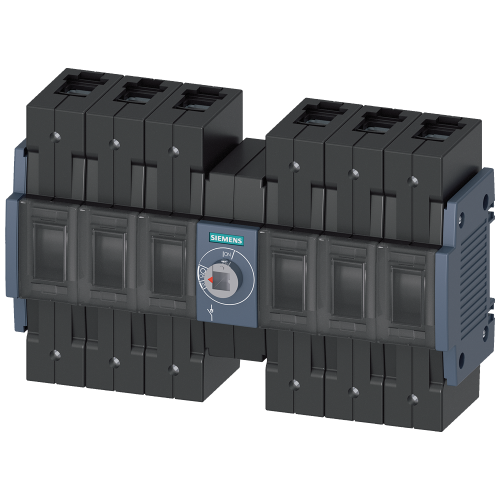 Switch disconnector 100 A, Size 2, 6-pole DC Front operating mechanism center Basic unit without handle Box terminal