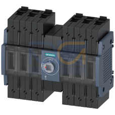 Switch disconnector 32 A, Size 1, 6-pole DC Front operating mechanism center Basic unit without handle Box terminal