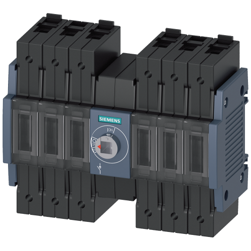Switch disconnector 32 A, Size 1, 6-pole DC Front operating mechanism center Basic unit without handle Box terminal