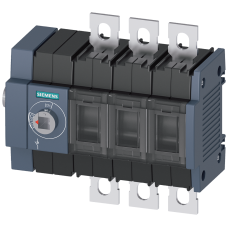 Switch disconnector 80 A, Size 2, 3-pole Lateral operating mechanism left Basic unit without handle flat terminal incl. phase barriers