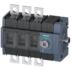 Switch disconnector 80 A, Size 2, 3-pole Lateral operating mechanism right Basic unit without handle flat terminal incl. phase barriers