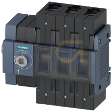 Switch disconnector 100 A, Size 2, 3-pole Lateral operating mechanism left Basic unit without handle Box terminal