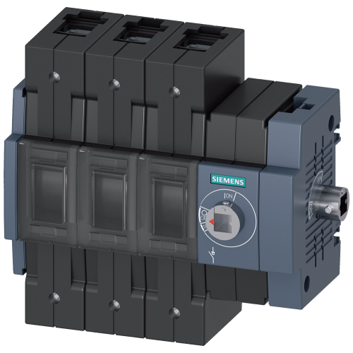 Switch disconnector 160 A, Size 2, 3-pole Lateral operating mechanism right Basic unit without handle Box terminal