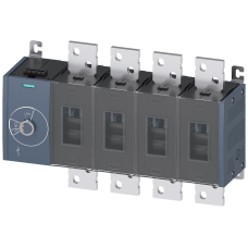 Switch disconnector 1000 A, Size 5, 4-pole Lateral operating mechanism left Basic unit without handle flat terminal