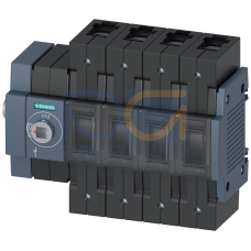 Switch disconnector 80 A, Size 2, 4-pole Lateral operating mechanism left Basic unit without handle Box terminal