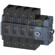 Switch disconnector 100 A, Size 2, 4-pole Lateral operating mechanism right Basic unit without handle Box terminal