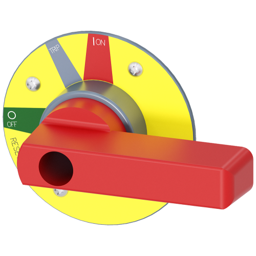 supplementary handle for door mounted rotary operator emergency-stop accessory for: 3VA1 400/630 3VA2 400/630