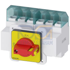 SENTRON, Switch disconnector 3LD, emergency switching-off switch, 6- pole, Iu: 25 A, operating power