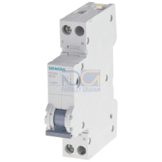 Miniature circuit breaker 230 V 6kA, 1+N-pole/1 MW, C 40 A