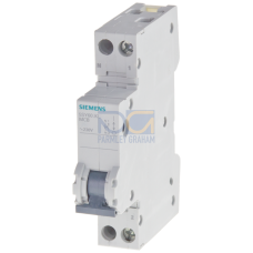Miniature circuit breaker 230 V 6kA, 1+N-pole/1 MW, N left C 2A