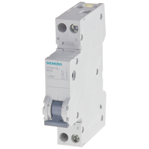 Miniature circuit breaker 230 V 6kA, 1+N-pole/1 MW, N left C 2A