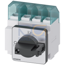SENTRON, Switch disconnector 3LD, main switch, 4-pole, Iu: 25 A, Operating power / at AC-23 A at 400