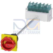 SENTRON, Switch disconnector 3LD, emergency switching-off switch, 6- pole, Iu: 25 A, operating power