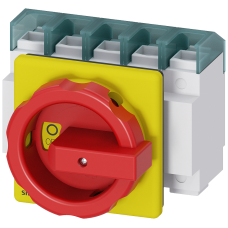 SENTRON, Switch disconnector 3LD, emergency switching-off switch, 4- pole, 100 A, operating power at