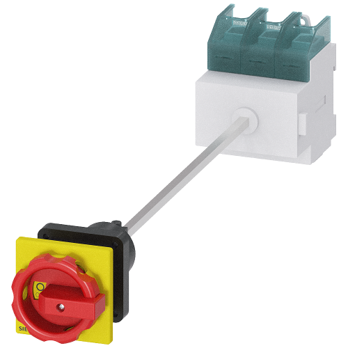 SENTRON, Switch disconnector 3LD, emergency switching-off switch, 3- pole, Iu: 100 A, operating power / at AC-23 A 400 V: 37 kW, floor mounting wit...